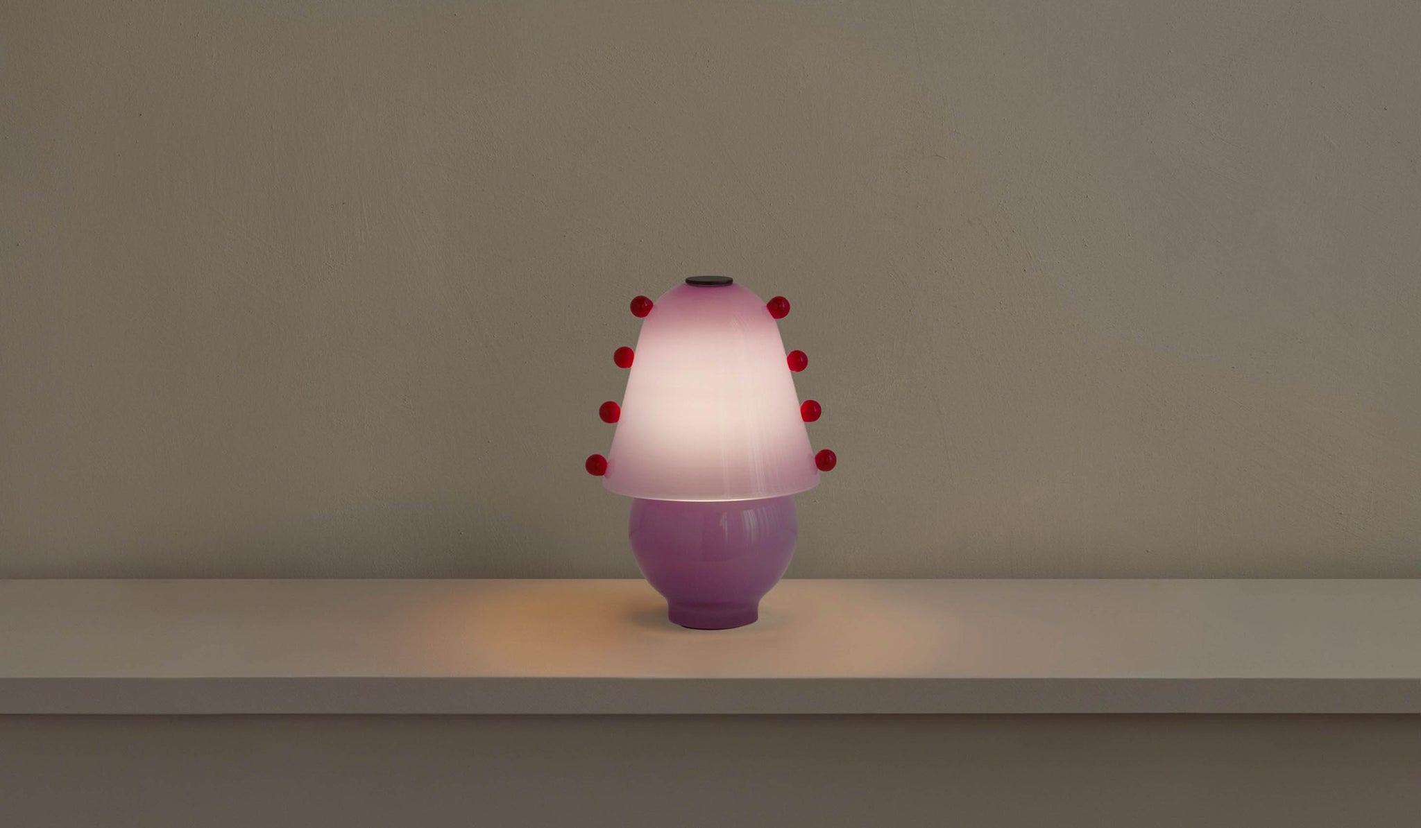 In Common With Small Blown Glass Gemma Table Lamp