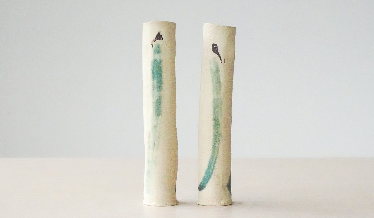 Jordan McDonald Pair of Cylinder Stem Vases - Spartan Shop