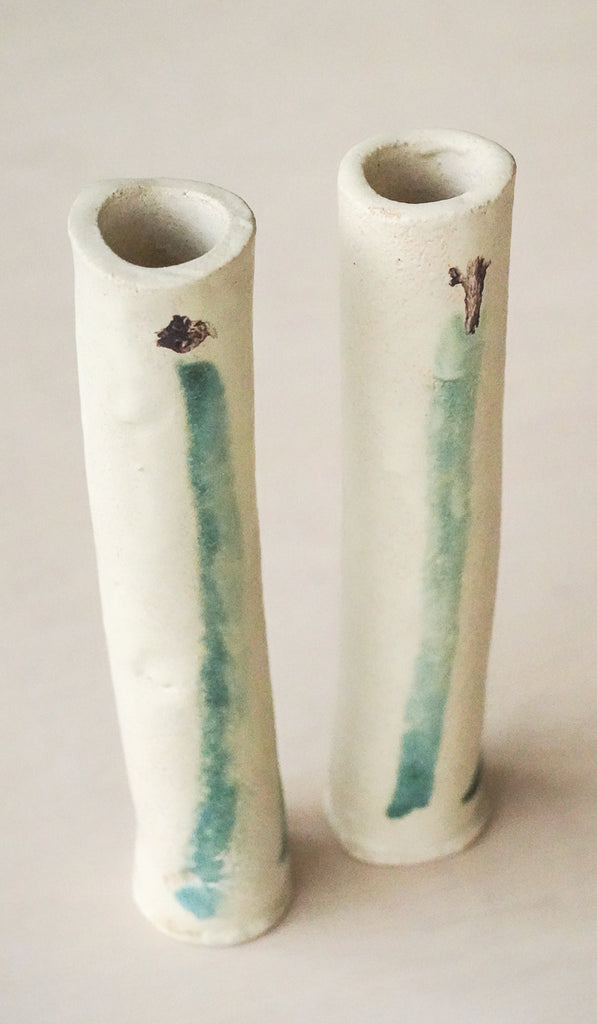 Jordan McDonald Pair of Cylinder Stem Vases - Spartan Shop