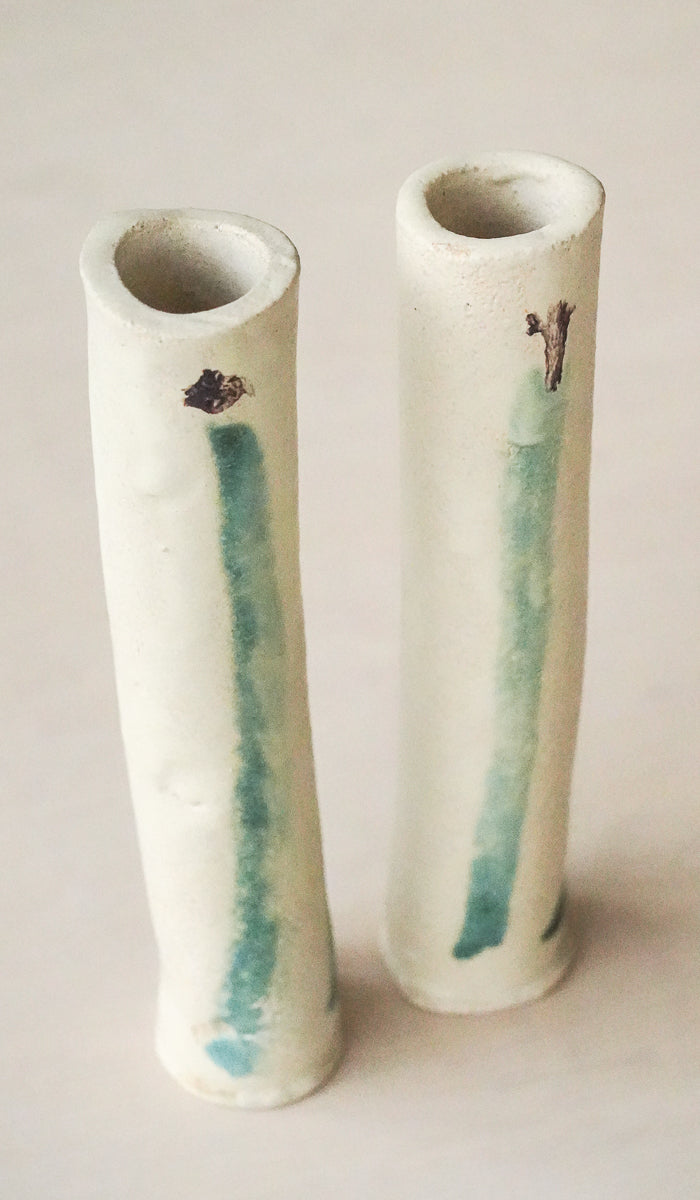 Jordan McDonald Pair of Cylinder Stem Vases - Spartan Shop
