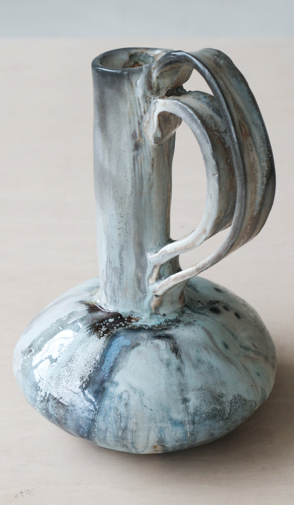 Mondays Soda Fired Bottle Vase with Handle - Spartan Shop