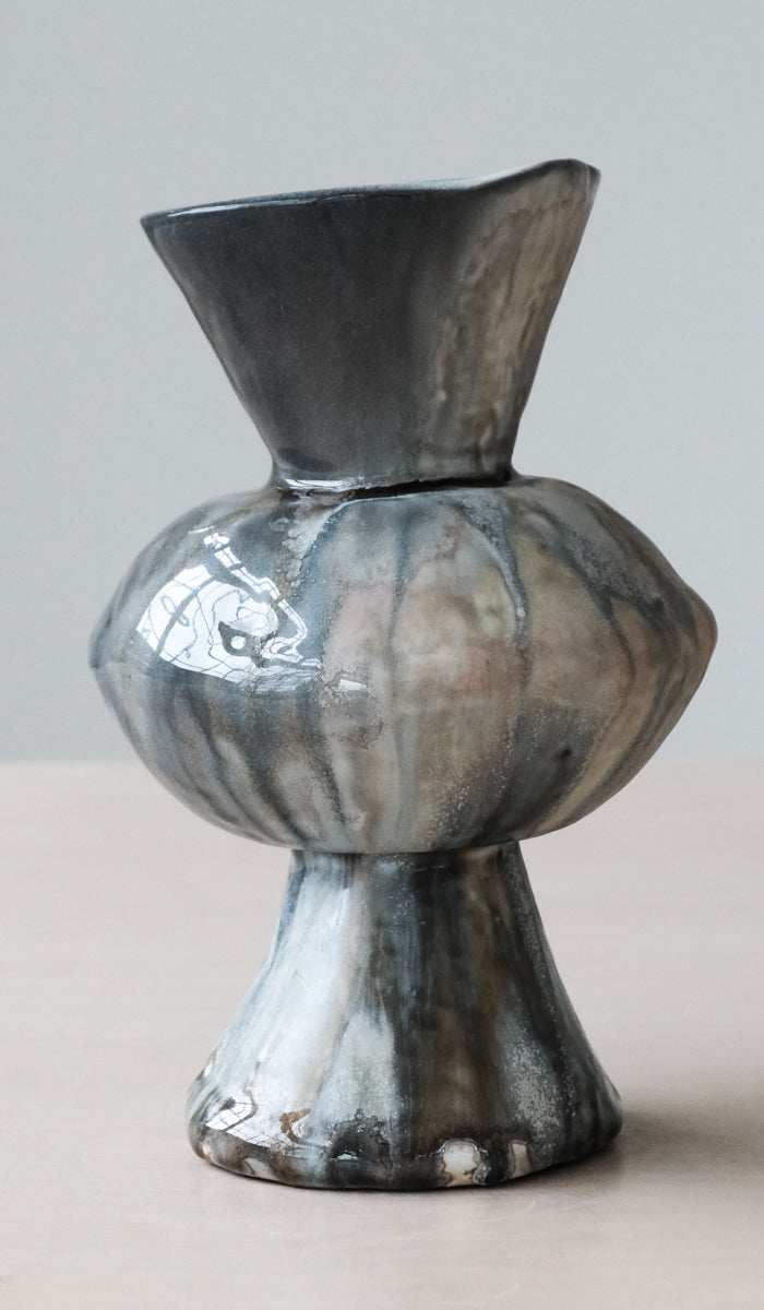 Mondays Soda Fired Bulge Vase No. 1 - Spartan Shop
