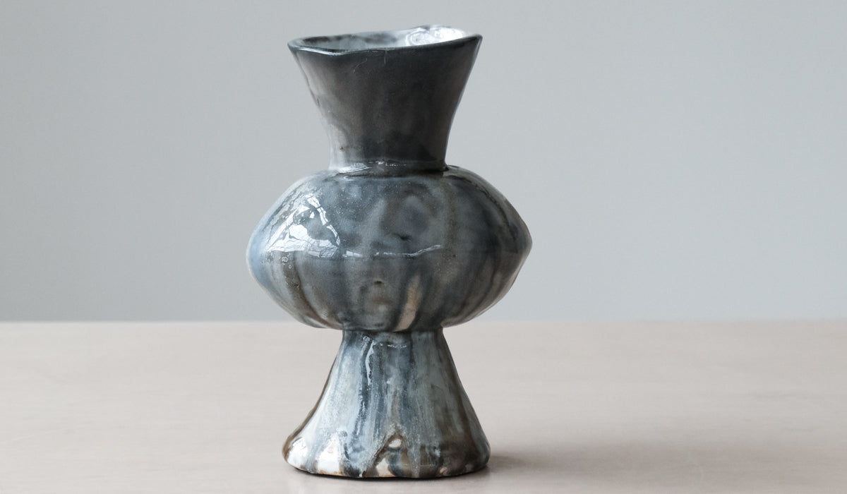 Mondays Soda Fired Bulge Vase No. 1 - Spartan Shop