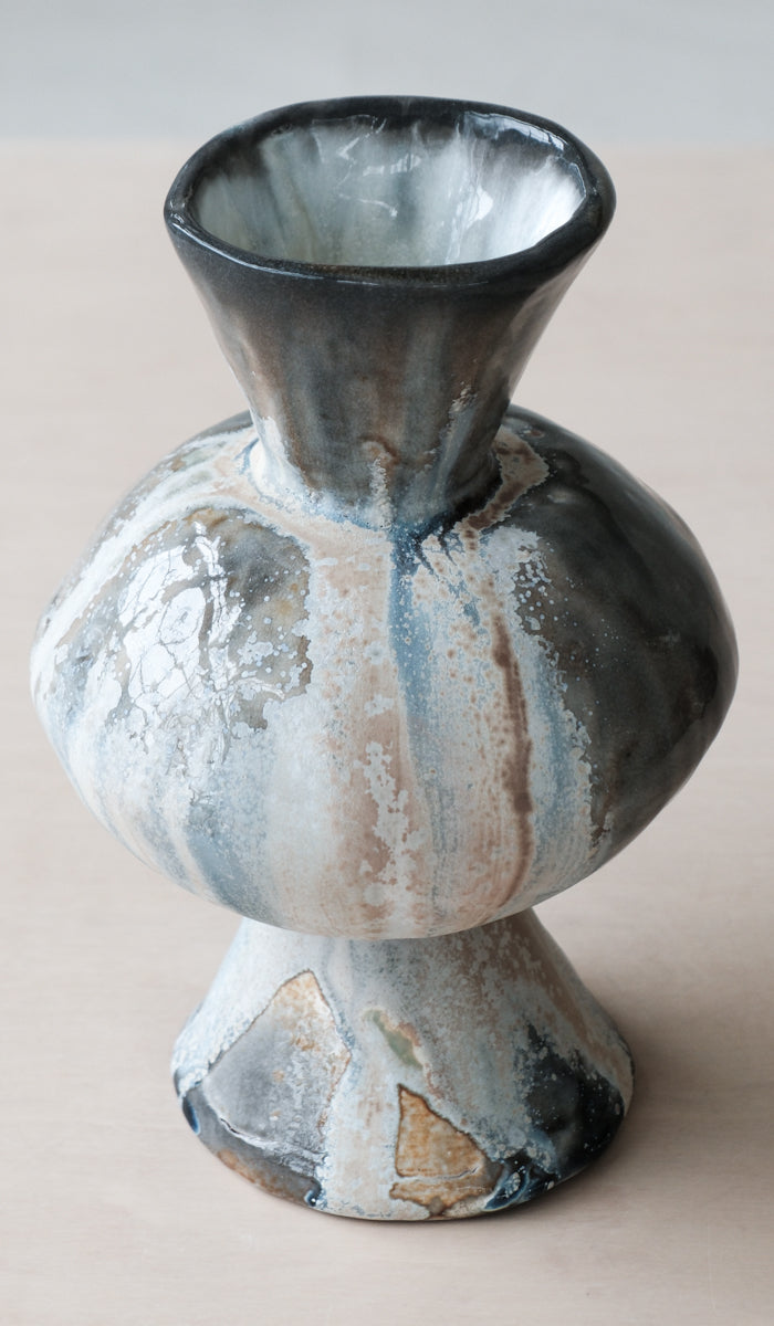 Mondays Soda Fired Bulge Vase No. 2 - Spartan Shop