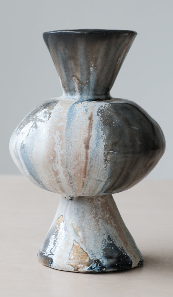 Mondays Soda Fired Bulge Vase No. 2 - Spartan Shop