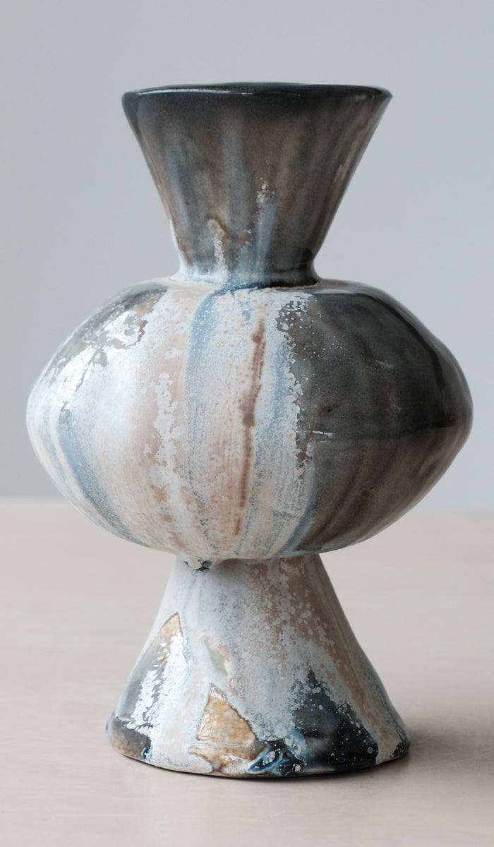 Mondays Soda Fired Bulge Vase No. 2 - Spartan Shop