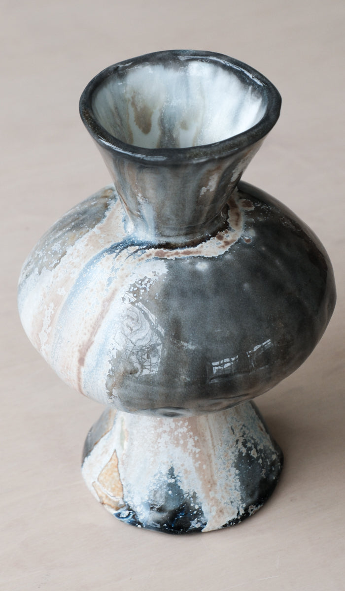 Mondays Soda Fired Bulge Vase No. 2 - Spartan Shop
