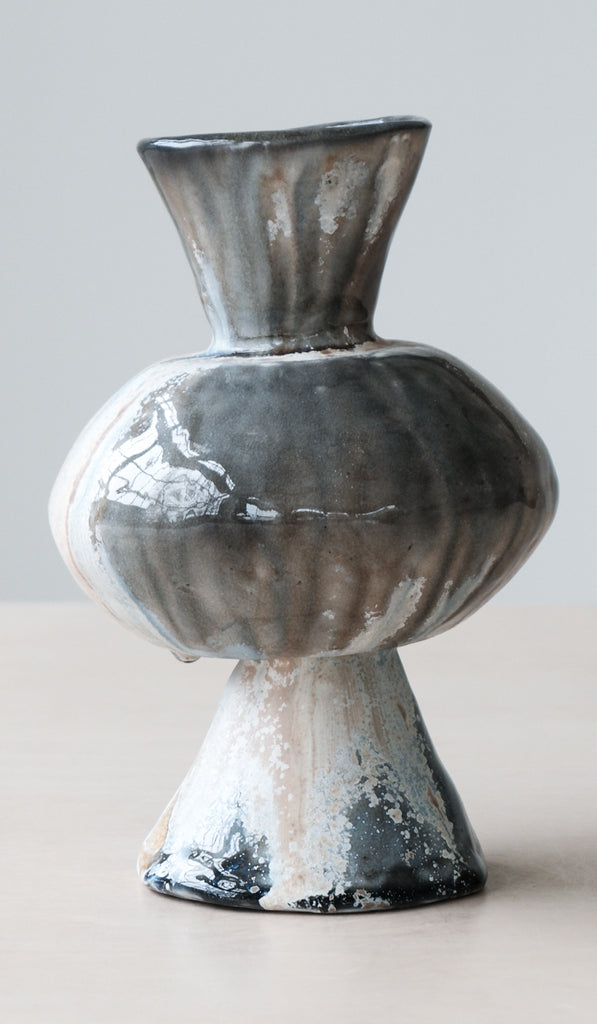 Mondays Soda Fired Bulge Vase No. 2 - Spartan Shop