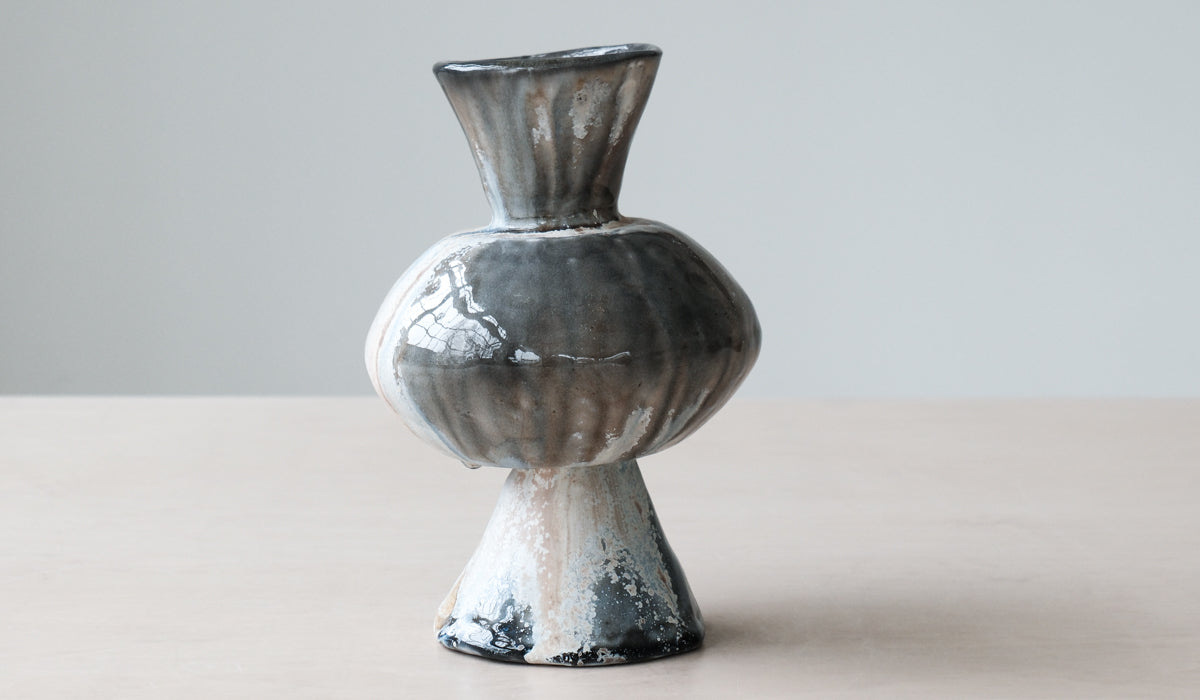 Mondays Soda Fired Bulge Vase No. 2 - Spartan Shop