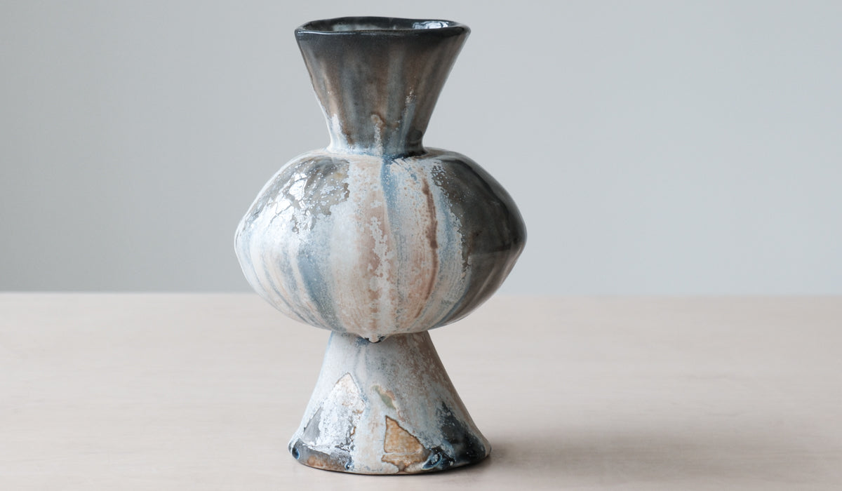 Mondays Soda Fired Bulge Vase No. 2 - Spartan Shop