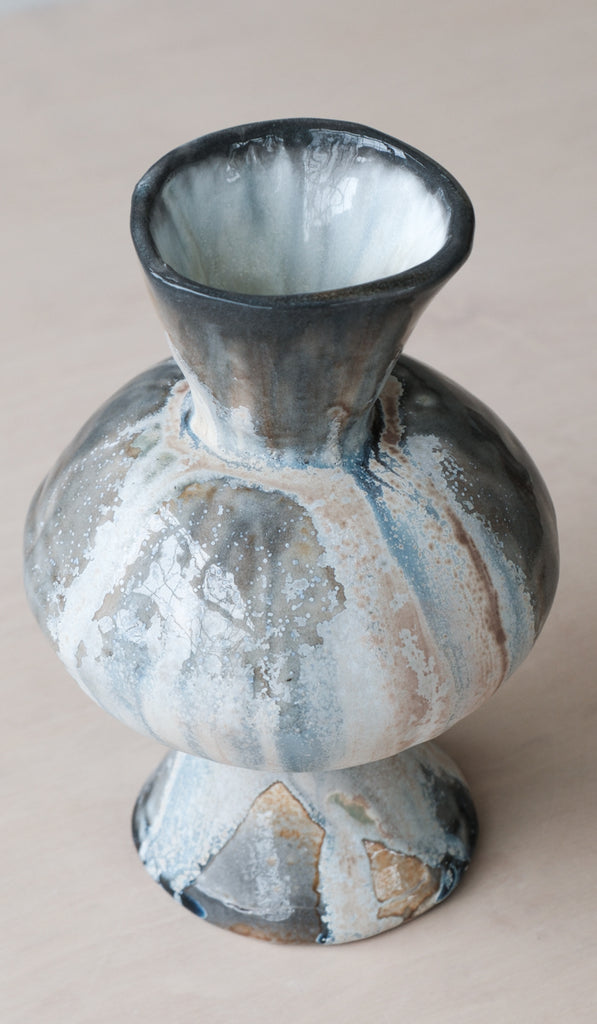 Mondays Soda Fired Bulge Vase No. 2 - Spartan Shop