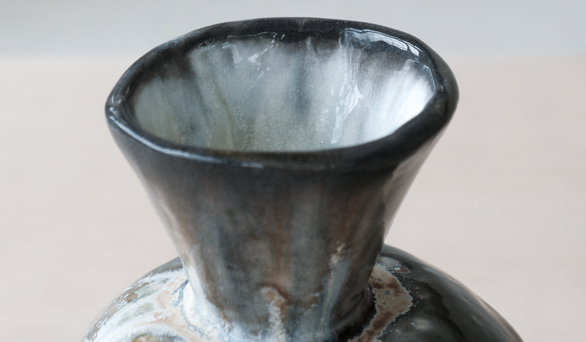 Mondays Soda Fired Bulge Vase No. 2 - Spartan Shop