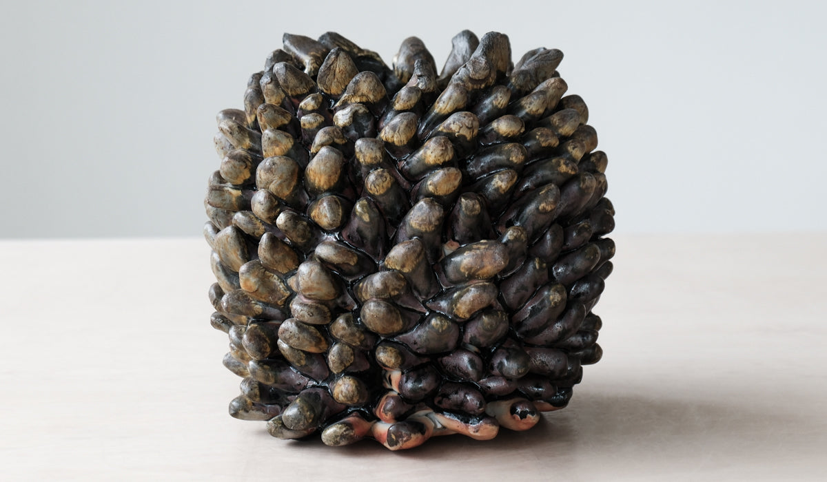 Mondays Wood Fired Porcelain Rasmus Bump Vase - Spartan Shop