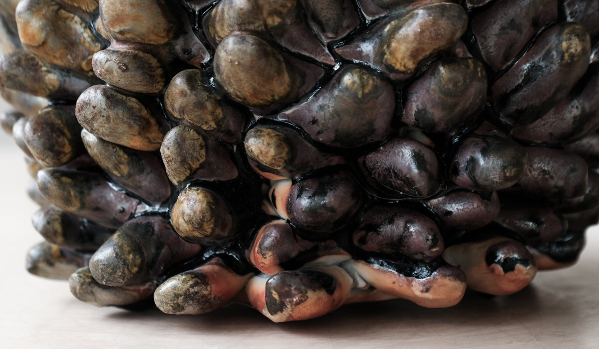 Mondays Wood Fired Porcelain Rasmus Bump Vase - Spartan Shop