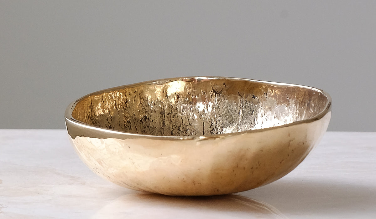 Nancy Pearce Large Cast Bronze Gourd Bowl - Spartan Shop