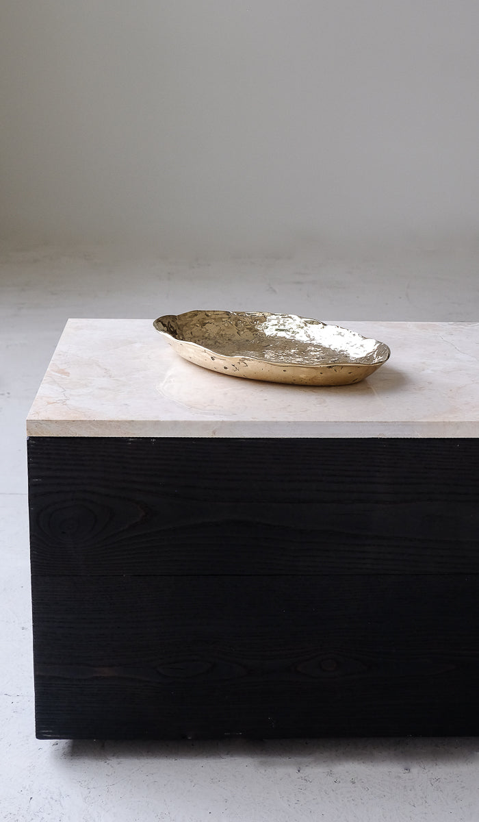 Nancy Pearce Extra Large Oval Furrowed Cast Bronze Bowl - Spartan Shop