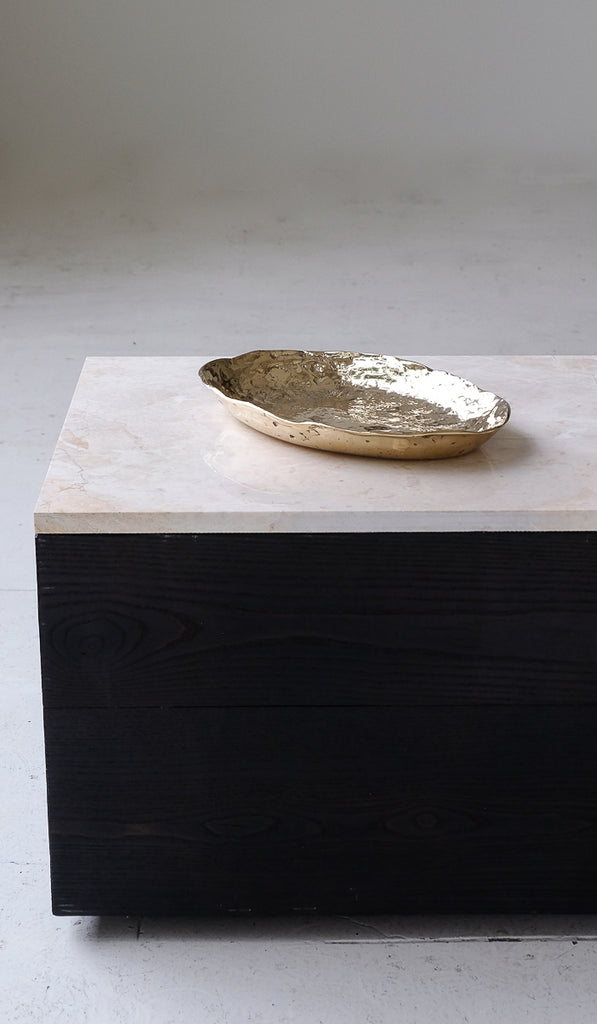 Nancy Pearce Extra Large Oval Furrowed Cast Bronze Bowl - Spartan Shop