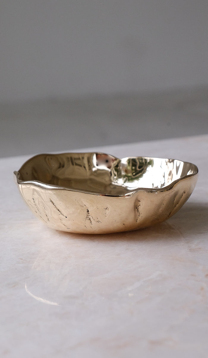 Nancy Pearce Small Furrowed Cast Bronze Bowl - Spartan Shop