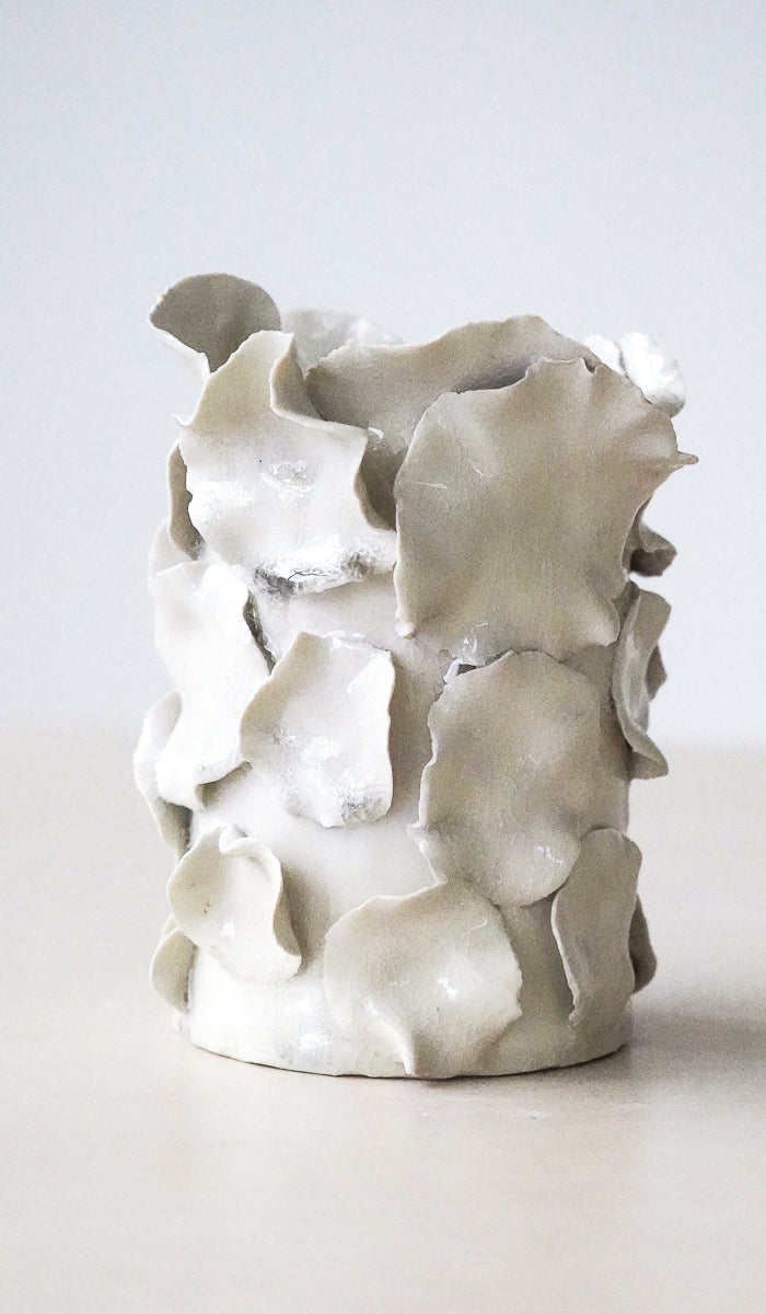 Nathalee Paolinelli White Petal Vase No. 13