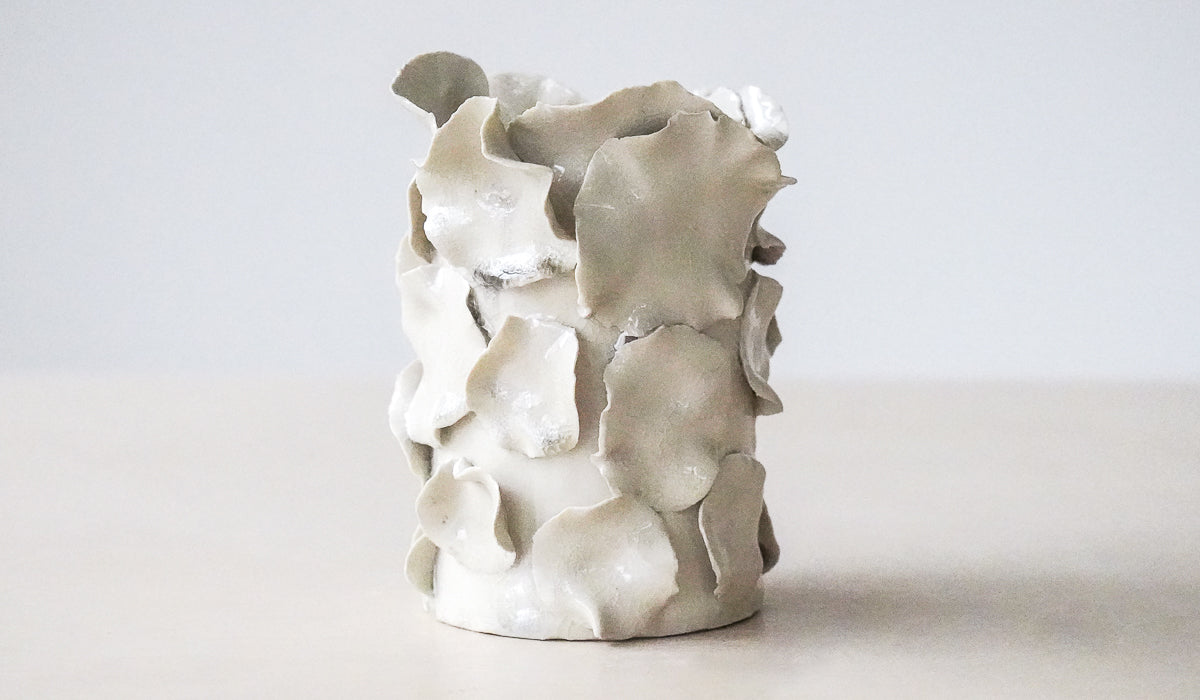 Nathalee Paolinelli White Petal Vase No. 13