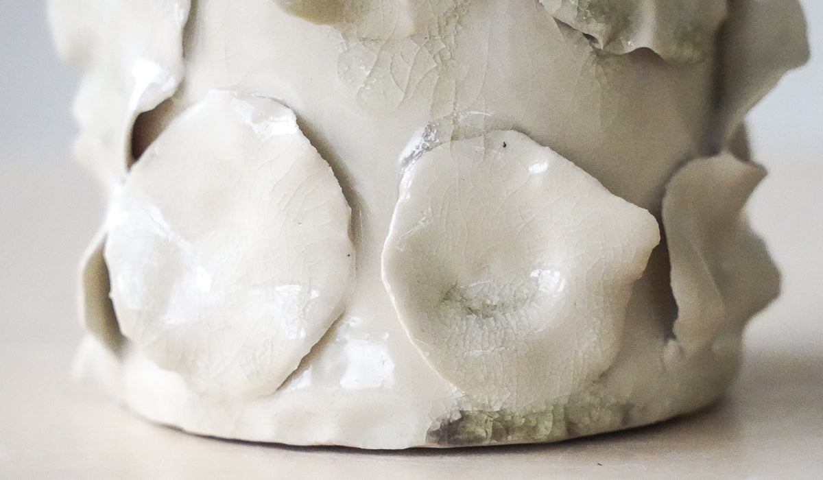 Nathalee Paolinelli White Petal Vase No. 13