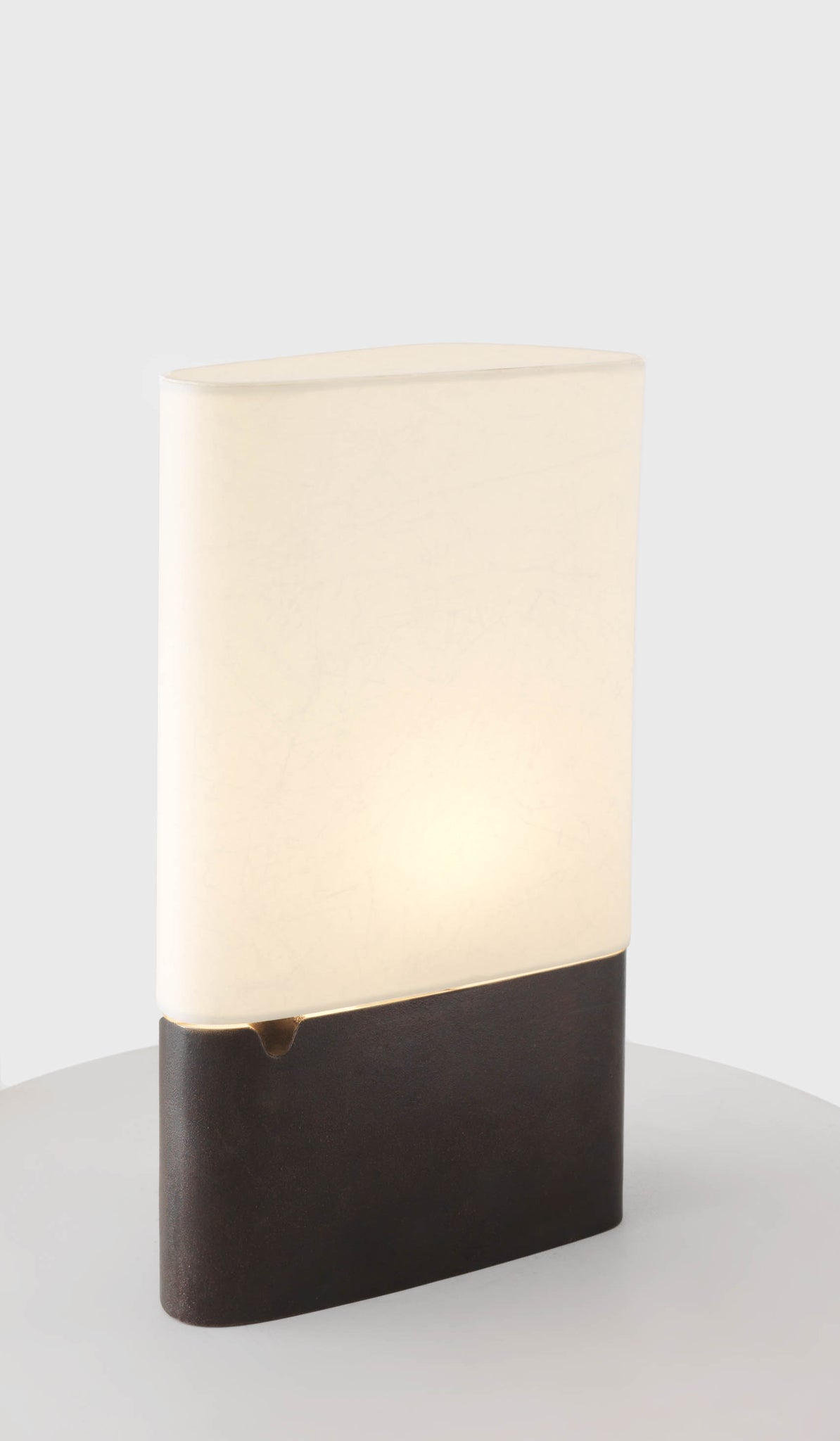 Resident Blackened Cast Bronze Fulcrum Table Lamp