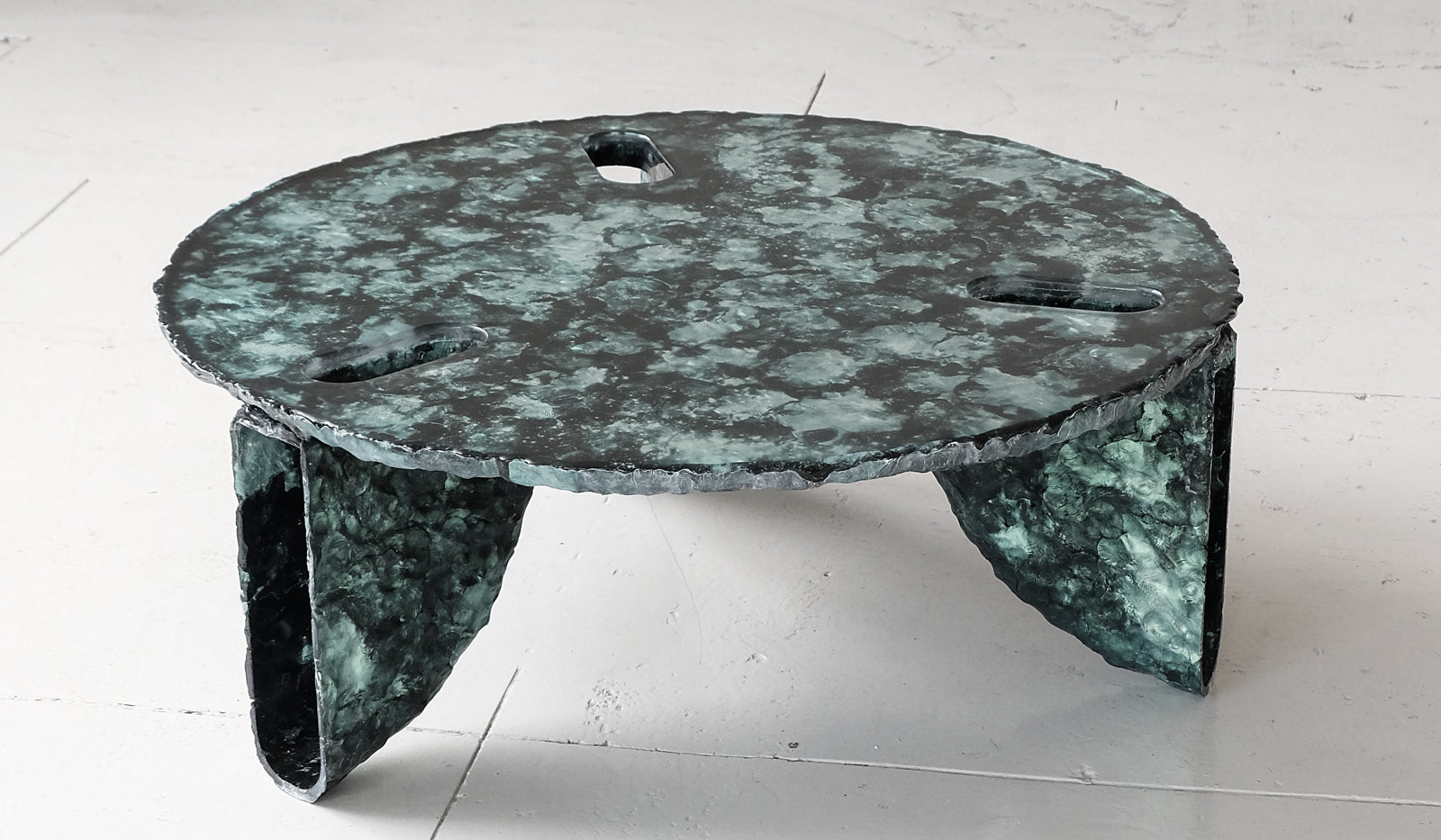 Ross Hansen Green Molded Coffee Table