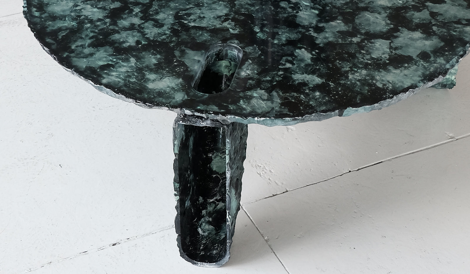 Ross Hansen Green Molded Coffee Table