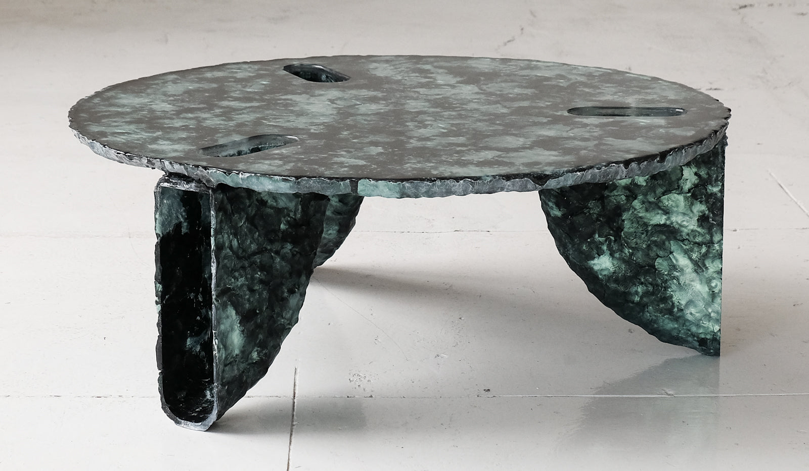 Ross Hansen Green Molded Coffee Table