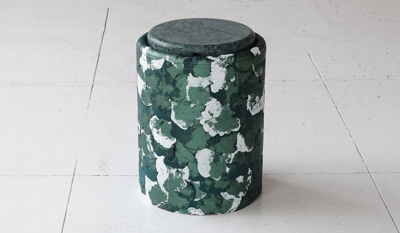 Ross Hansen Green Barrel Table