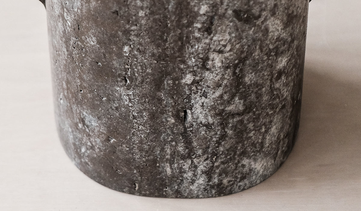 Studio Henry Wilson Black Travertine Surface Sconce Table Lamp - Spartan Shop