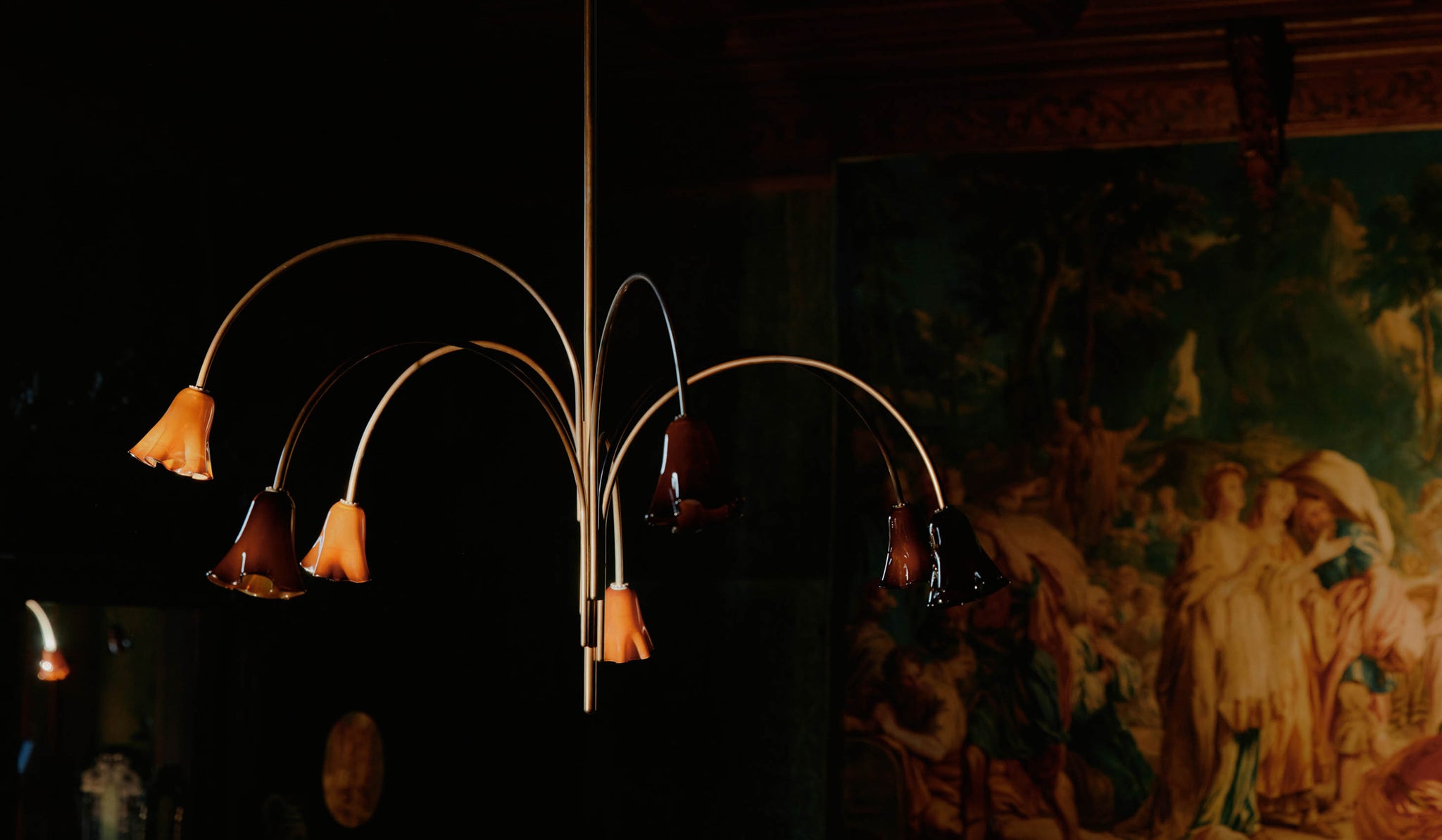 In Common With Blown Glass Flora Chandelier