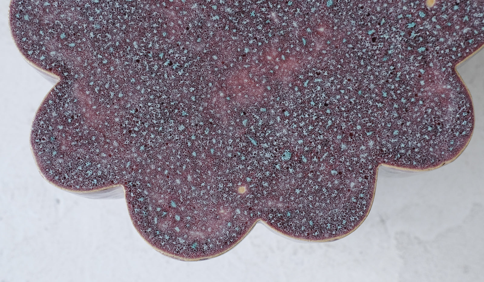 B Zippy Snowy Plum Double Tier Cloud Side Table - Spartan Shop