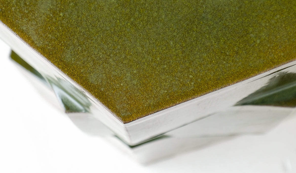 B Zippy Aniline Green XL Tall Triple Tier Hex Side Table - Spartan Shop