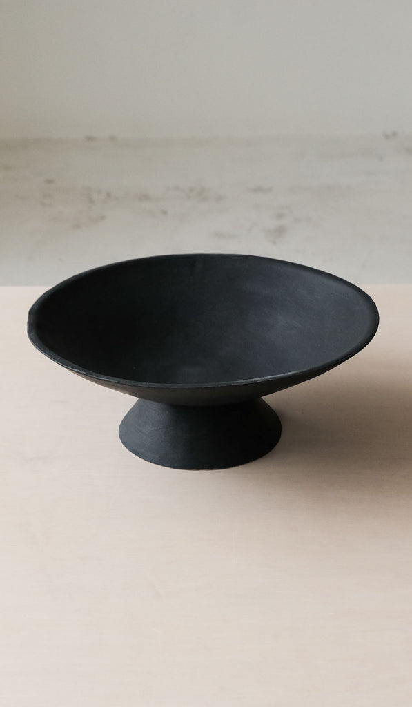 Danny Kaplan Anthracite Black Low Footed Bowl - Spartan Shop