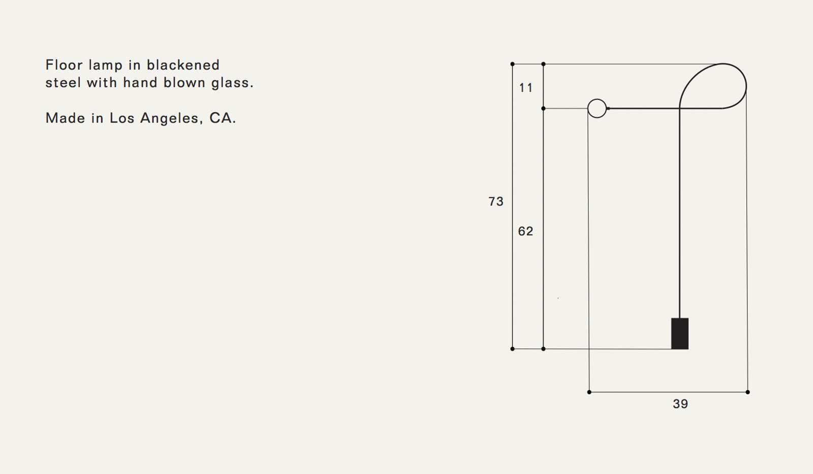 Estudio Persona Bow Floor Lamp - Spartan Shop