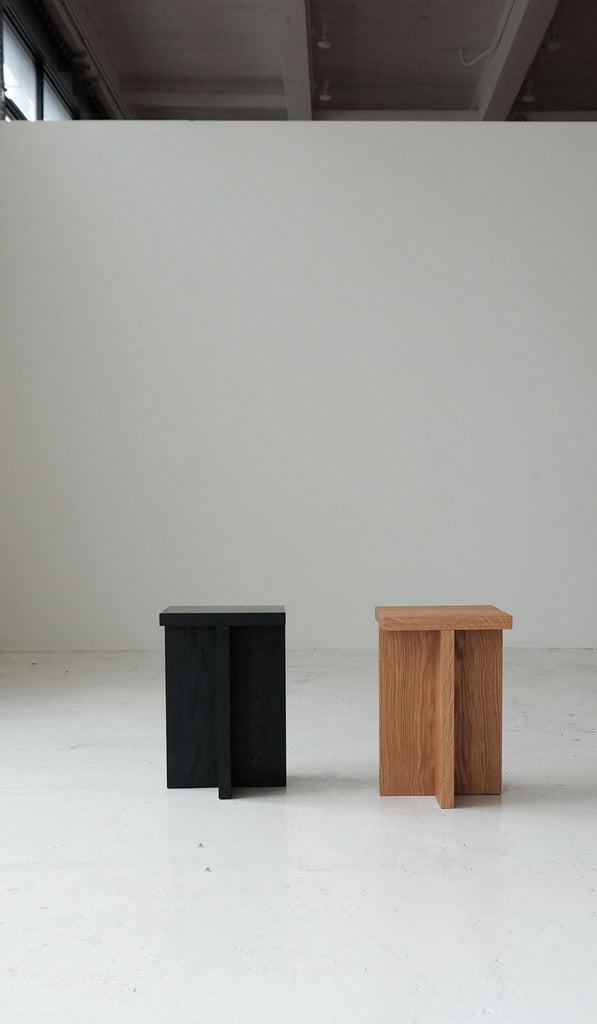 Material Square Foundation Stool / Side Table - Spartan Shop
