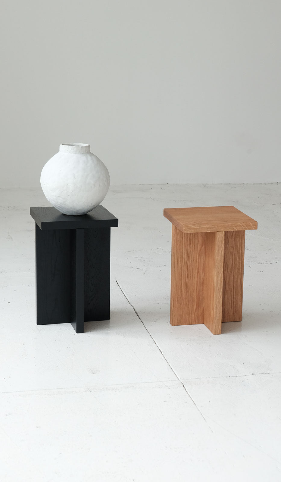 Material Square Foundation Stool / Side Table - Spartan Shop