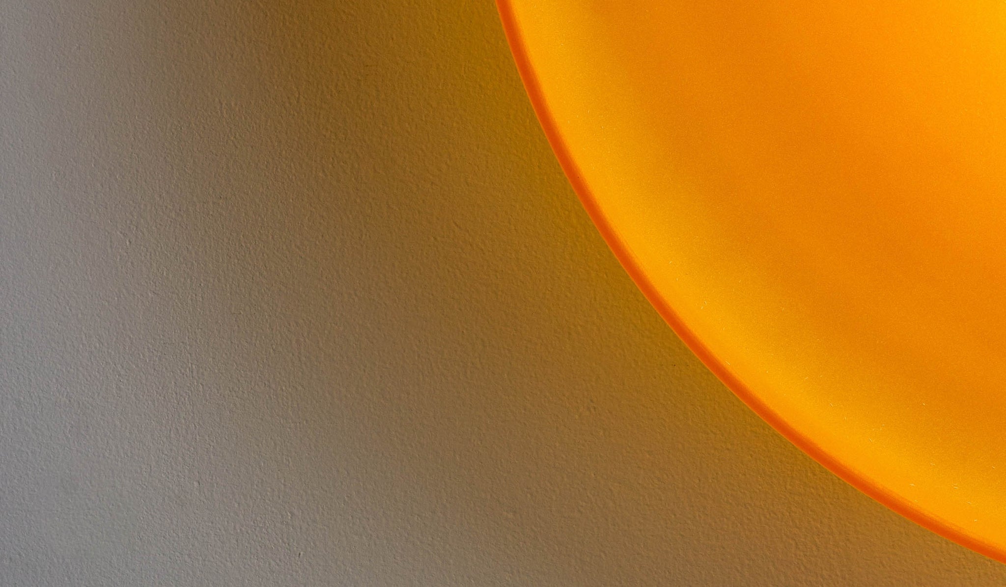 In Common With Sandblasted Amber Glass Disc Surface Mount - Spartan Shop