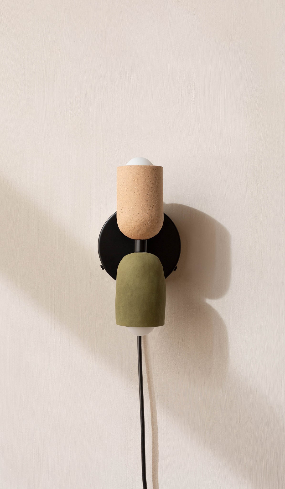 In Common With Ceramic Up Down Sconce - Plug In