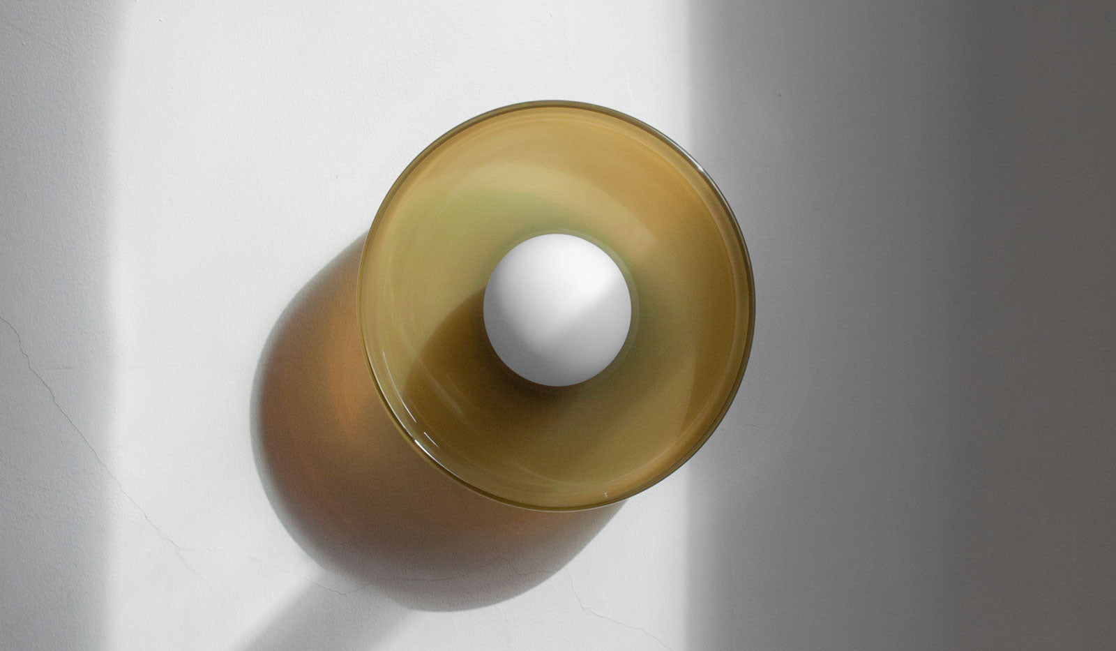 In Common With Pistachio Glass Disc Surface Mount