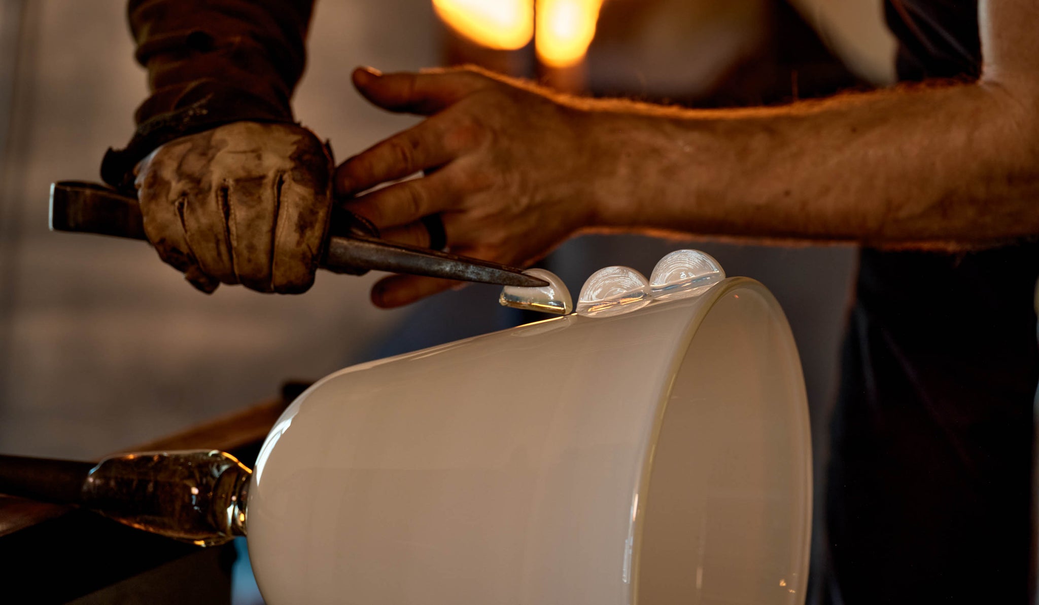 In Common With Blown Glass Calla Floor Lamp