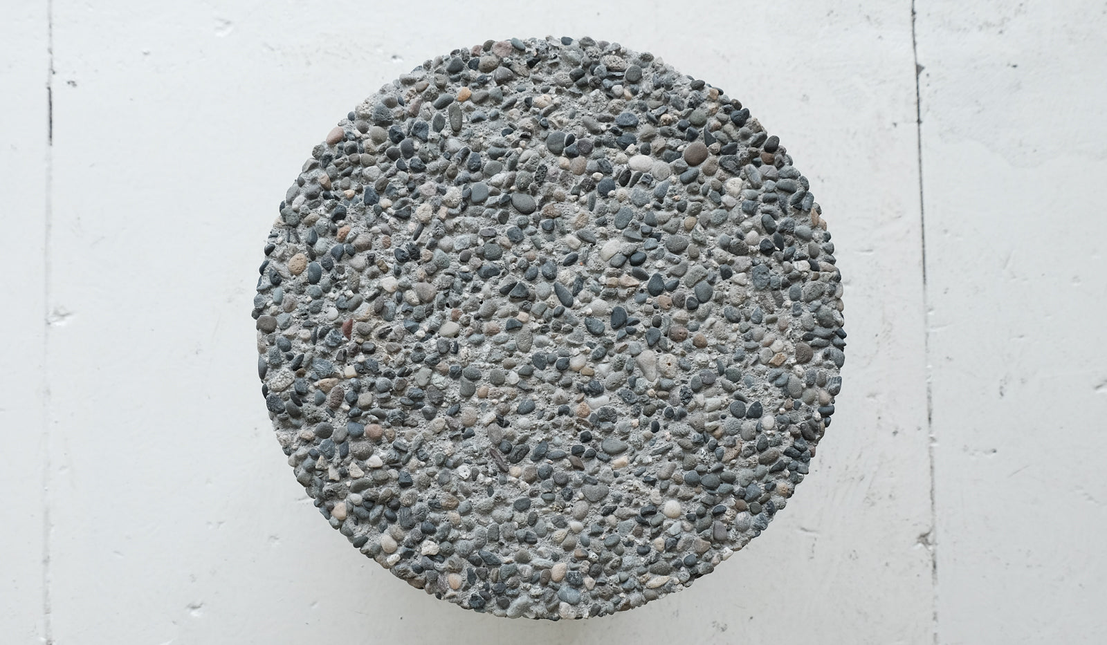 Jeff Martin Joinery Exposed Aggregate Neolith Stool / Side Table