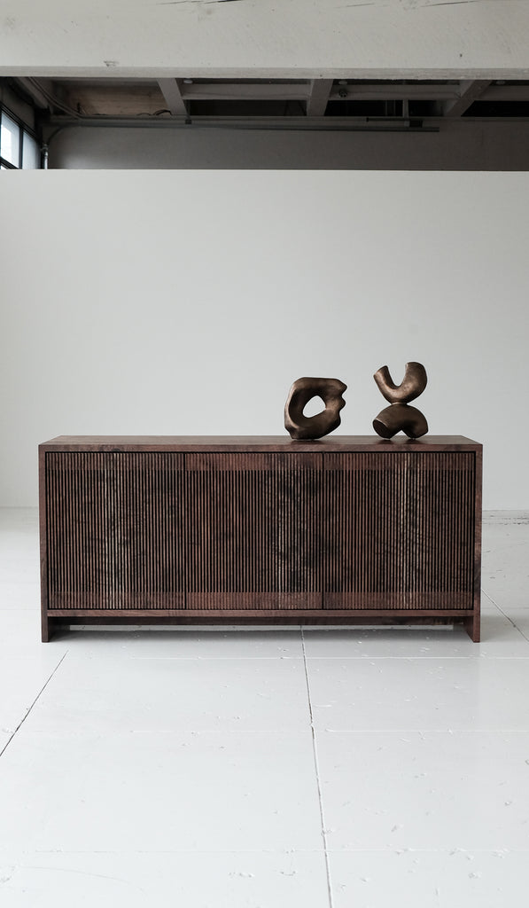 Material Oregon Walnut Slatted Credenza