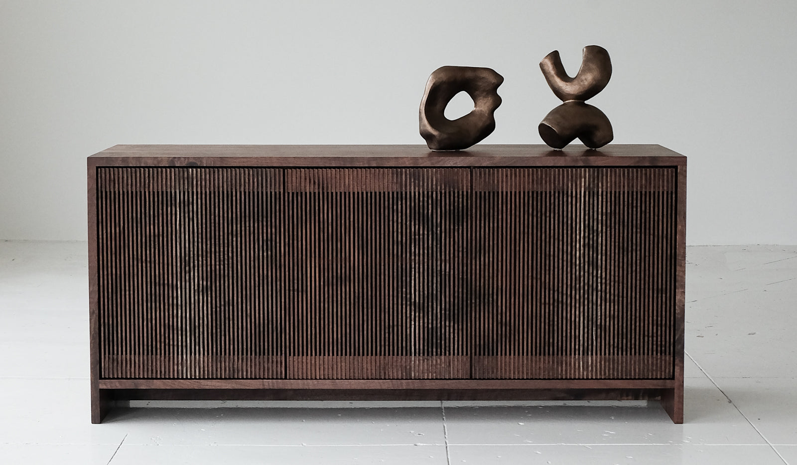 Material Oregon Walnut Slatted Credenza