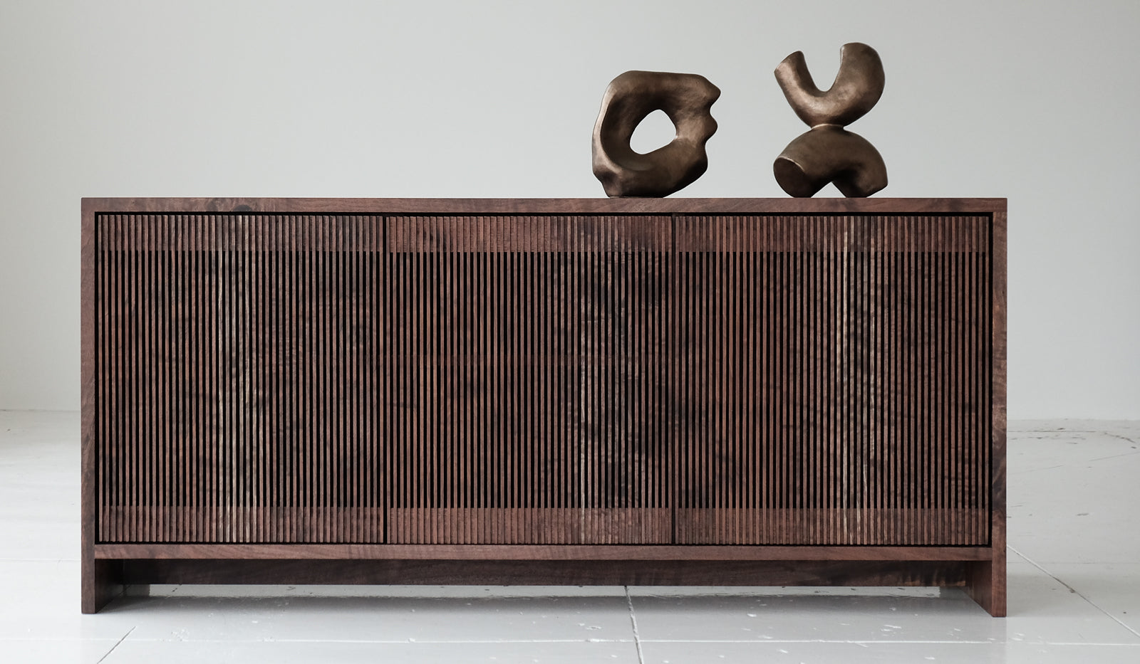Material Oregon Walnut Slatted Credenza