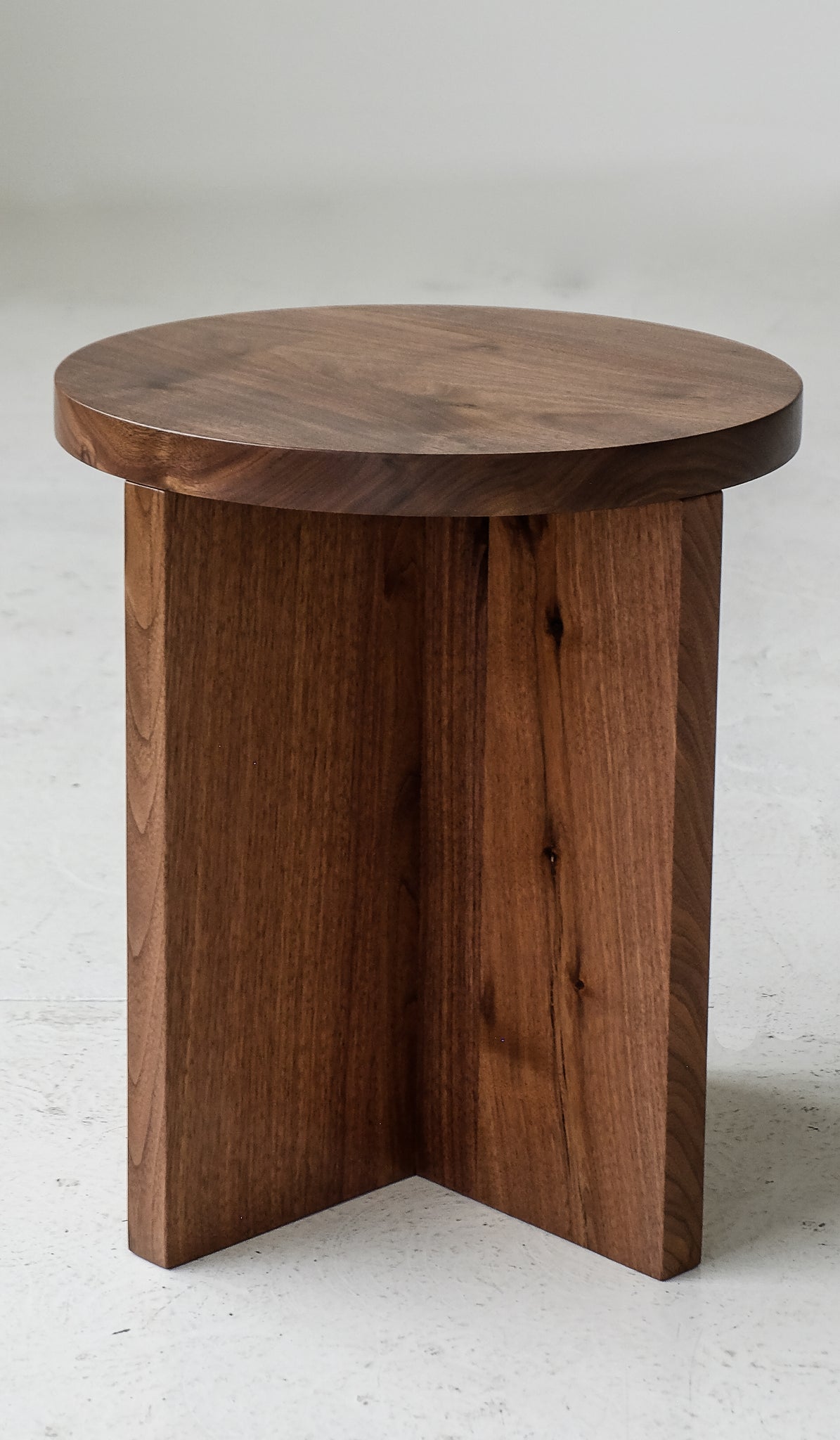 Material Round Wide Foundation Stool / Side Table
