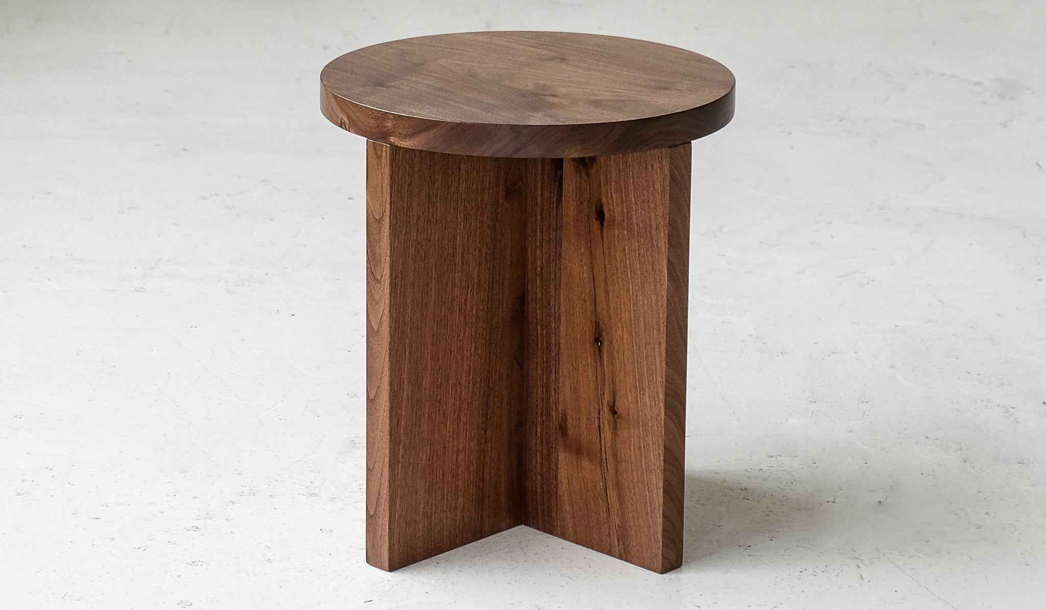Material Round Wide Foundation Stool / Side Table