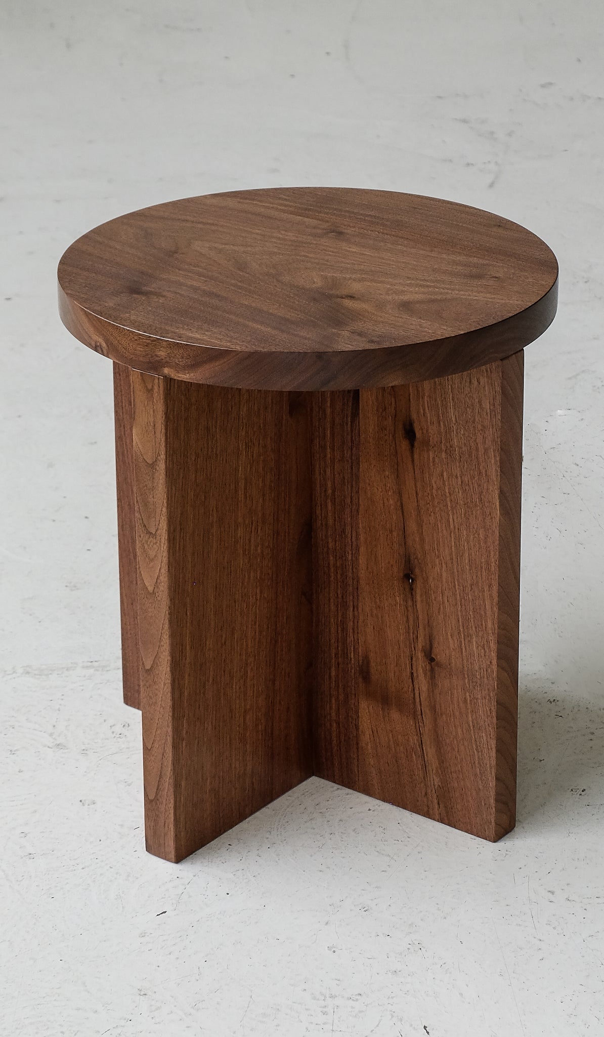 Material Round Wide Foundation Stool / Side Table