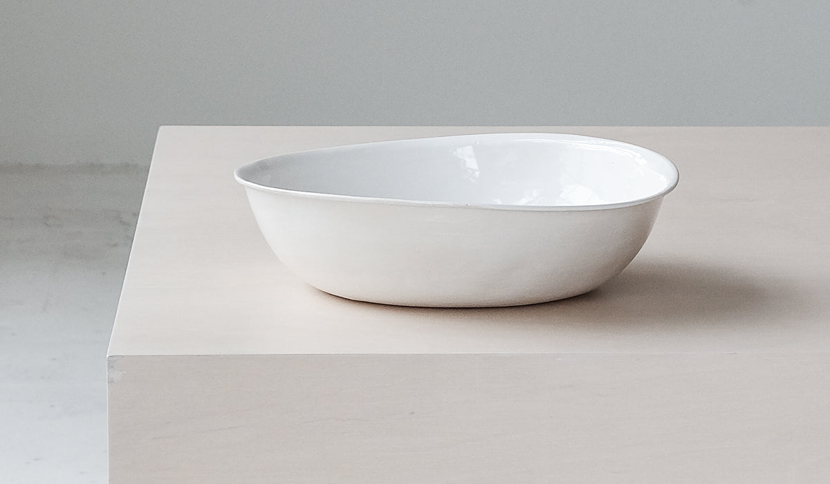 Nathalee Paolinelli Large White Serving Bowl No. 26